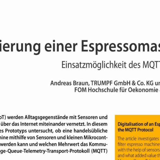 Digitalisation of an Espresso Machine