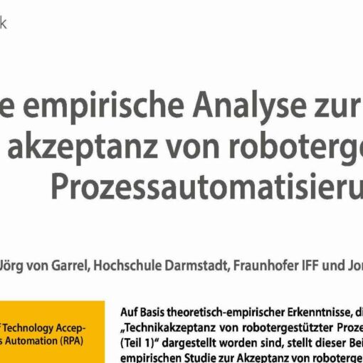 Technology Accep­tance of Robotic Process Automation
