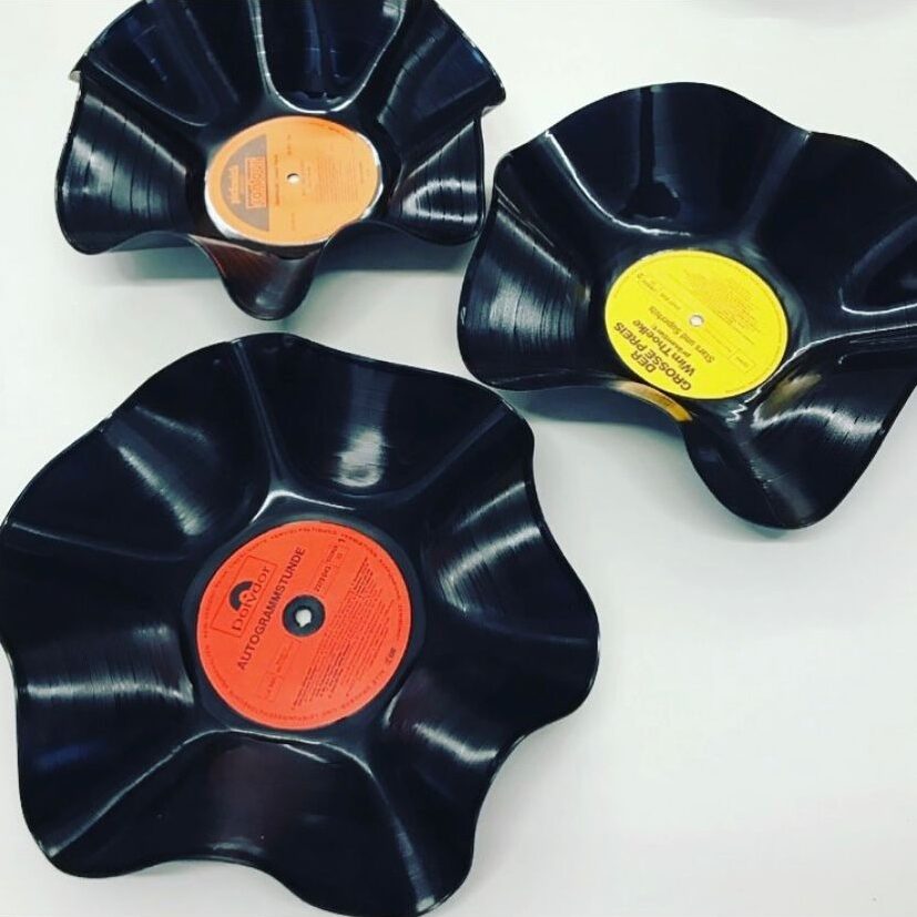 Wiederverwertung von Schallplatten