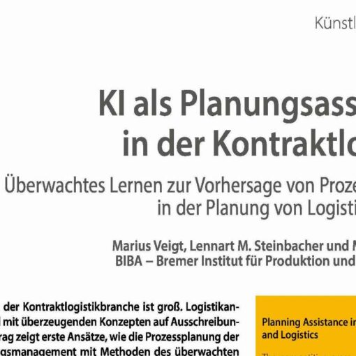 KI als Planungsassistenz in der Kontraktlogistik