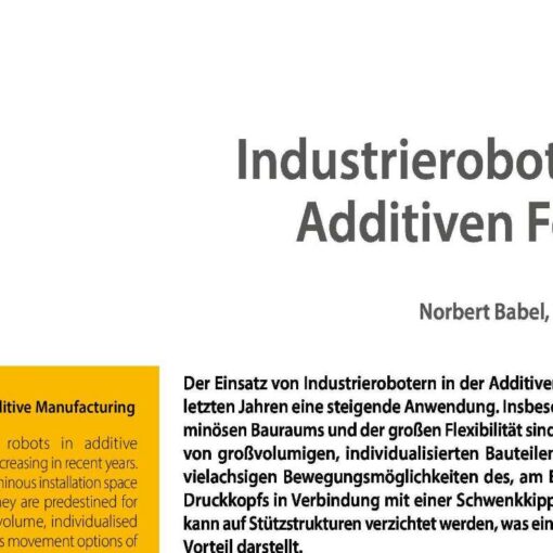Industrial Robots in Additive Manufacturing