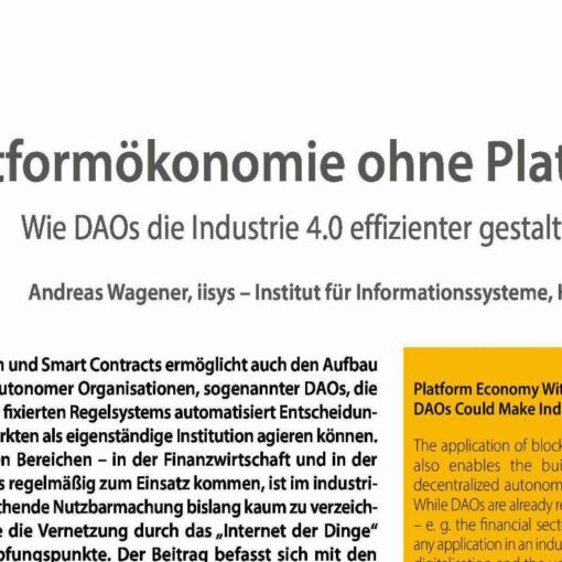 Platform Economy Without a Platform