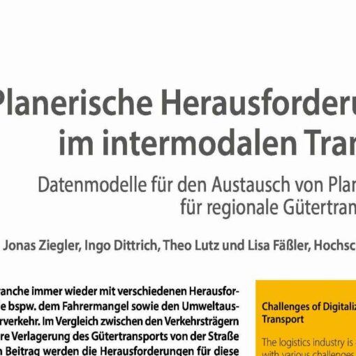 Challenges of Digitalization in Intermodal Transport