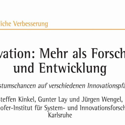 Innovation: More than Research and Development