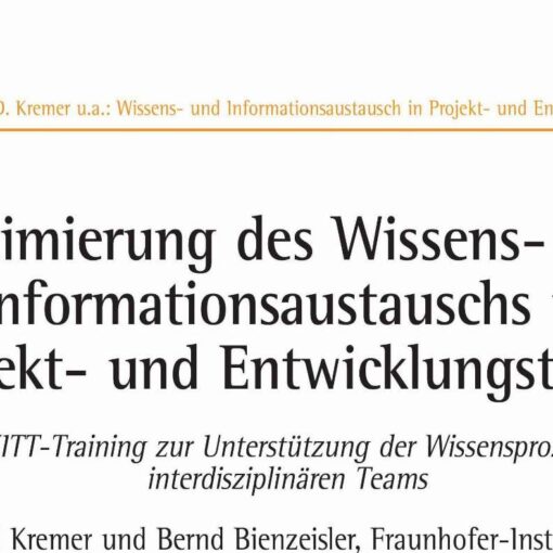 Optimierung des Wissens- und Informationsaustauschs