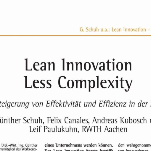 Lean Innovation - Less Complexity
