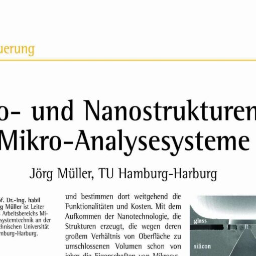 Micro and Nanostructures for Micro Analysis Systems