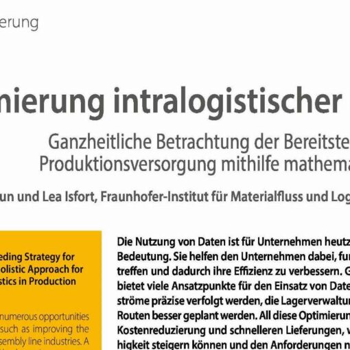Optimierung intralogistischer Prozesse