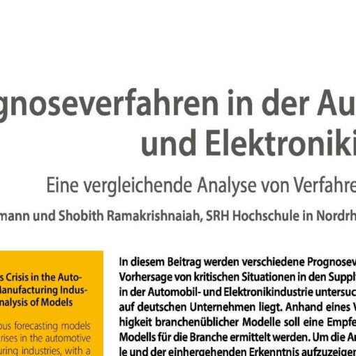 Prognoseverfahren in der Automobil- und Elektronikindustrie
