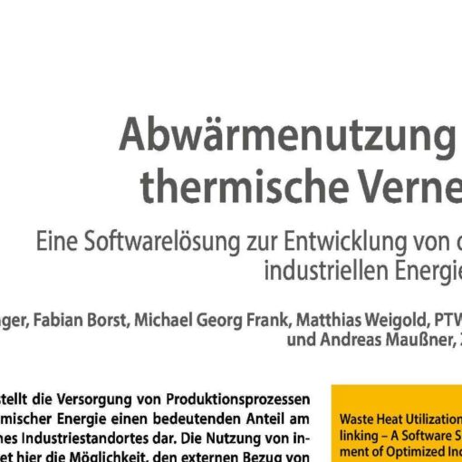 Waste Heat Utilization through Thermal Cross-linking
