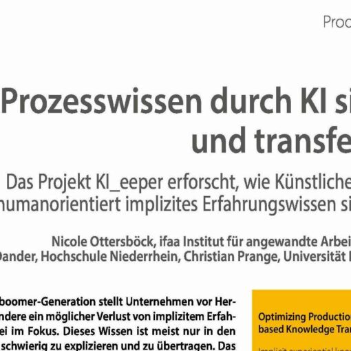 Prozesswissen durch Künstliche Intelligenz sichern und transferieren