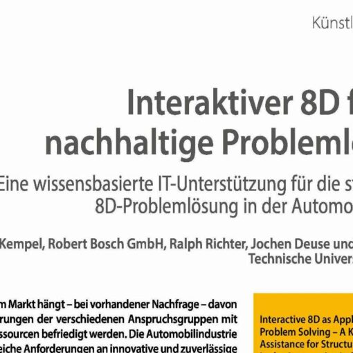 Interaktiver 8D für die nachhaltige Problemlösung
