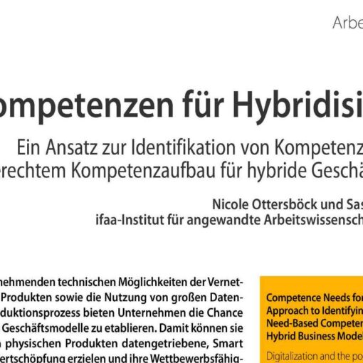 Competence Needs for Hybridization