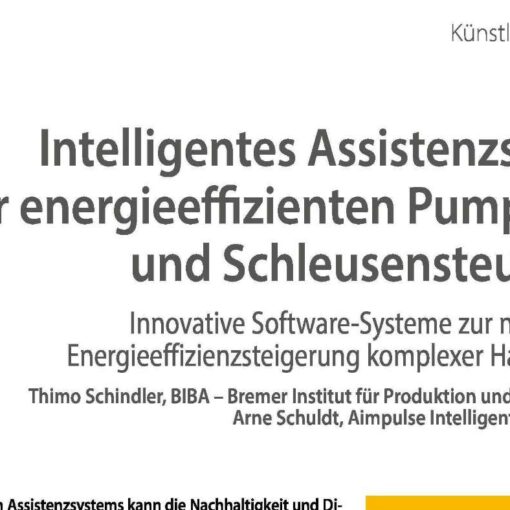 Intelligent Assistance System for Energy-Efficient Pump and Lock Control