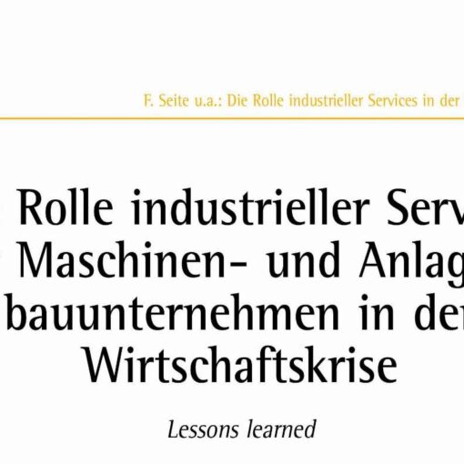 The Role of Industrial Services in Manufacturing