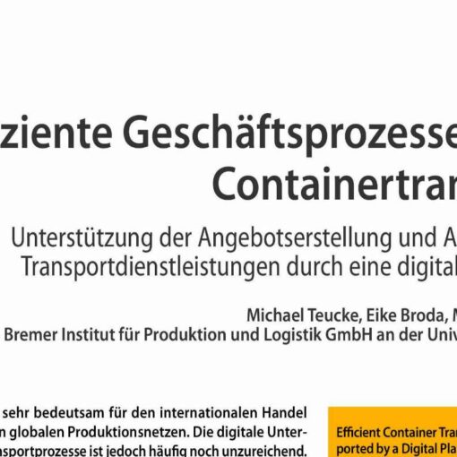 Effiziente Geschäftsprozesse beim Containertransport