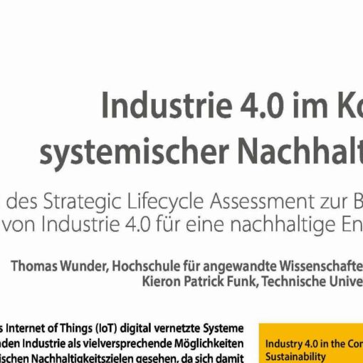 Industrie 4.0 im Kontext systemischer Nachhaltigkeit