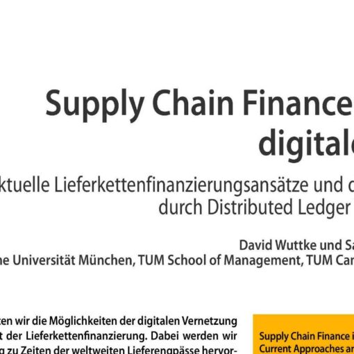 Supply Chain Finance in der digitalen Ära