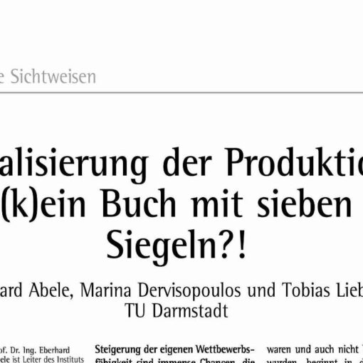 How to Globalize Production