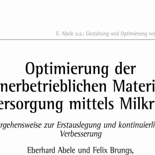 Room for Improvement in Material Supply