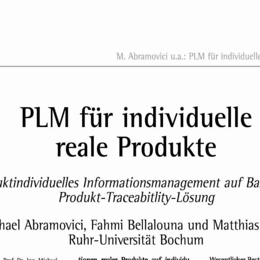PLM for Individual Real Products