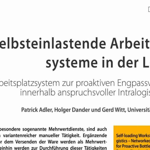 Selbsteinlastende Arbeitsplatz-systeme in der Logistik