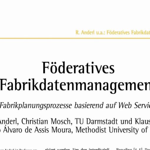 Föderatives Fabrikdatenmanagement Fabrikplanungsprozesse basierend auf Web Services