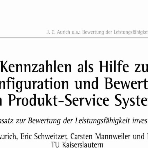 Key Figures for Configuration and Evaluation of Product-Service Systems