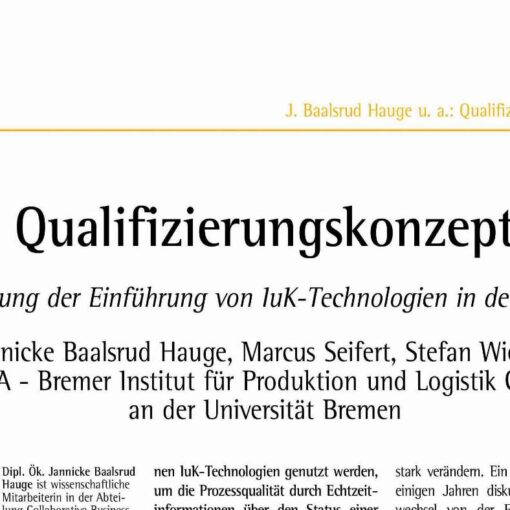 Need for Vocational Training and Intelligent Cargo