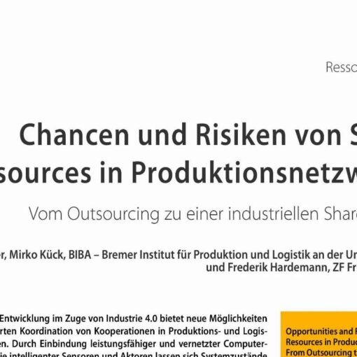Opportunities and Risks of Shared Resources in Production Networks
