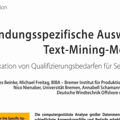 Anwendungsspezifische Auswahl von Text-Mining-Methoden