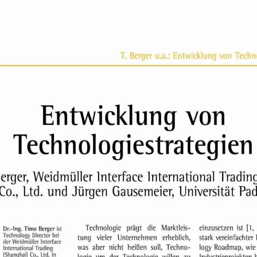 Development of Technology Strategies
