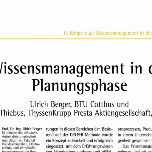 Knowledge Management in the Automotive Industry