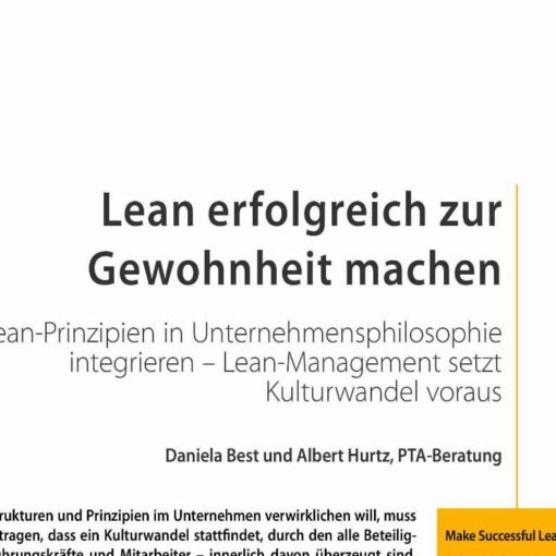 Lean erfolgreich zur Gewohnheit machen