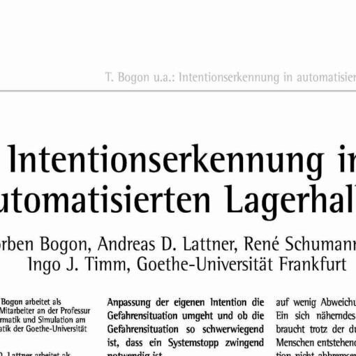 Intention Recognition in Depots with Automated Guided Vehicles