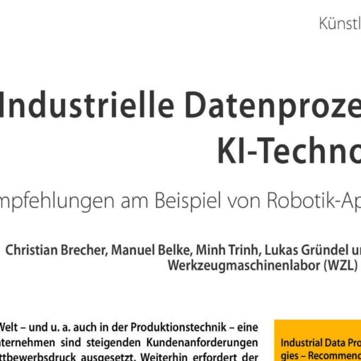 Industrial Data Processes for AI Technologies