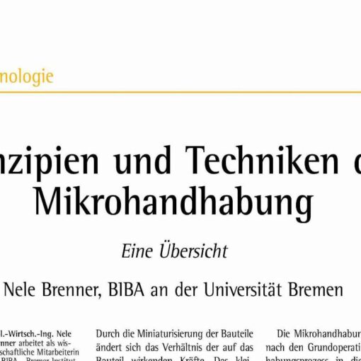 Prinzipien und Techniken der Mikrohandhabung