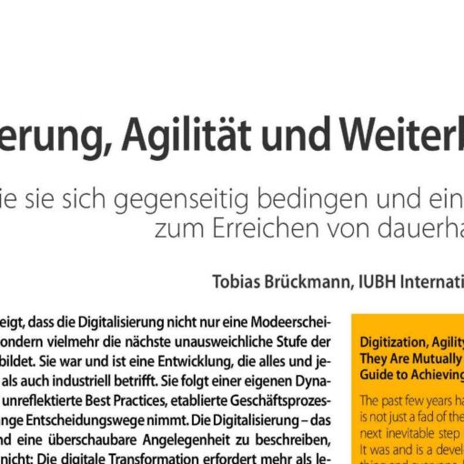 Digitalisierung, Agilität und Weiterbildung