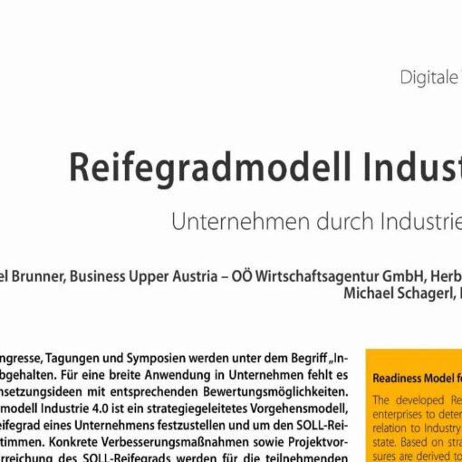 Readiness Model for Industry 4.0