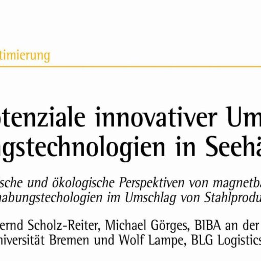 Potentials of Innovative Handling Technologies in Seaports