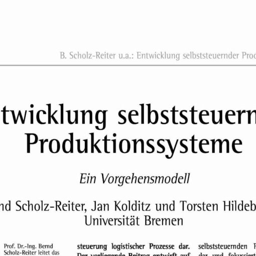 Engineering Autonomous Production Systems