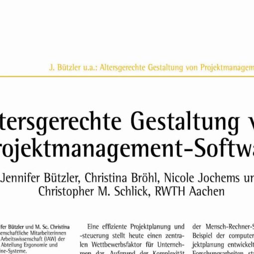 Age-Robust Design of Project Management Software