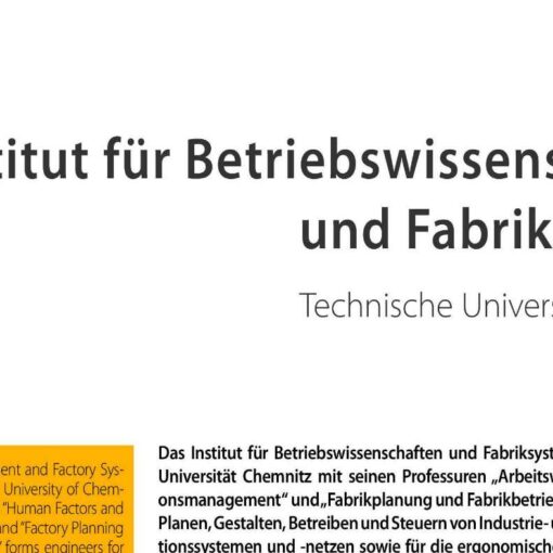 Institut für Betriebswissenschaften und Fabriksysteme