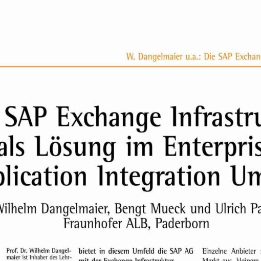 The SAP Exchange Infrastructure