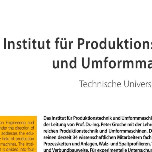Institut für Produktionstechnik und Umformmaschinen