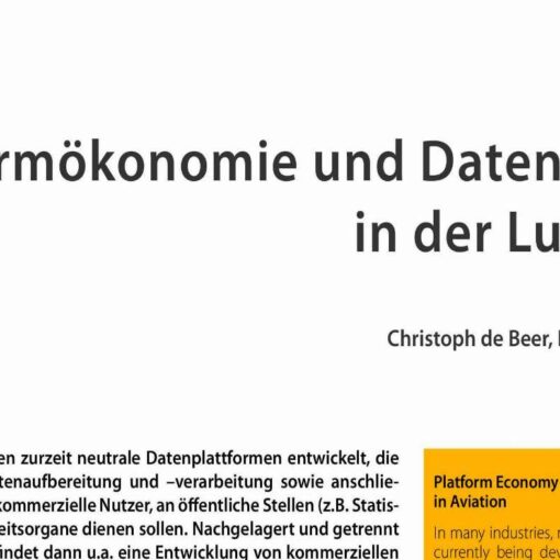 Plattformökonomie und Datenhoheit in der Luftfahrt