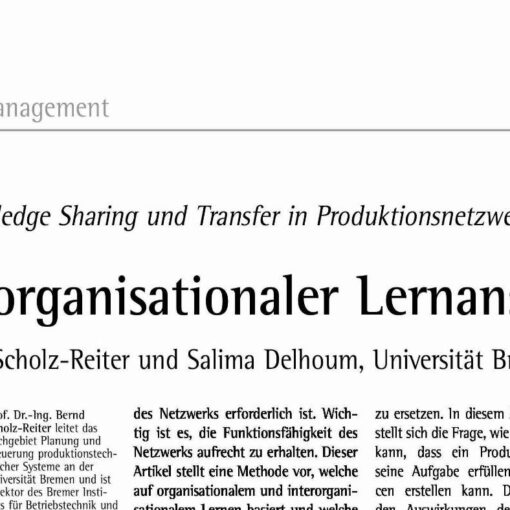 Knowledge Sharing and Transfer in Production Networks