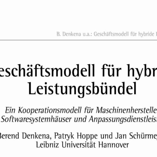 Business Concept for Hybrid Packages of Products and Services