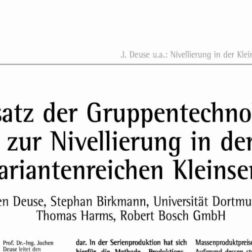 Variantenreiche Kleinserien optimieren
