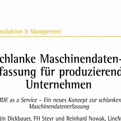 Lean Machine Data Collection for Manufacturing Companies